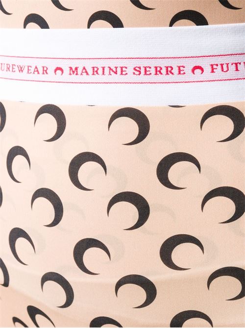 logo all over MARINE SERRE | JE10FW18LEGGINGTAN